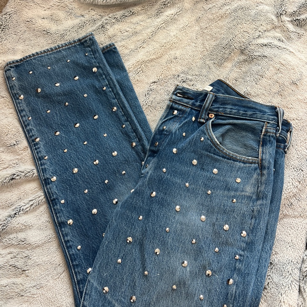 Free People x Tricia Fix Studded Jean NWT